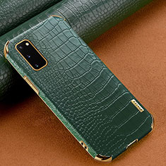 Soft Luxury Leather Snap On Case Cover for Samsung Galaxy S20 5G Green