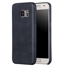 Soft Luxury Leather Snap On Case Cover for Samsung Galaxy S7 G930F G930FD Black