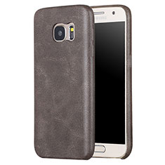 Soft Luxury Leather Snap On Case Cover for Samsung Galaxy S7 G930F G930FD Brown