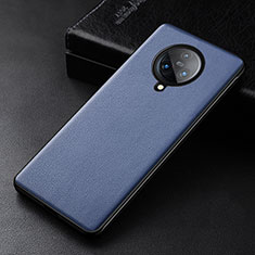 Soft Luxury Leather Snap On Case Cover for Vivo Nex 3 5G Blue