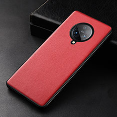 Soft Luxury Leather Snap On Case Cover for Vivo Nex 3S Red