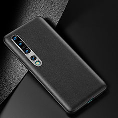 Soft Luxury Leather Snap On Case Cover for Xiaomi Mi 10 Pro Black