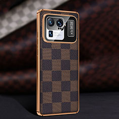 Soft Luxury Leather Snap On Case Cover for Xiaomi Mi 11 Ultra 5G Brown