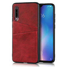 Soft Luxury Leather Snap On Case Cover for Xiaomi Mi 9 Lite Red