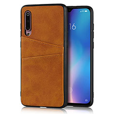 Soft Luxury Leather Snap On Case Cover for Xiaomi Mi 9 Pro 5G Orange