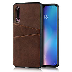 Soft Luxury Leather Snap On Case Cover for Xiaomi Mi 9 Pro Brown