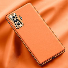 Soft Luxury Leather Snap On Case Cover for Xiaomi Poco F4 GT 5G Orange