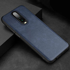 Soft Luxury Leather Snap On Case Cover for Xiaomi Redmi K30 4G Blue