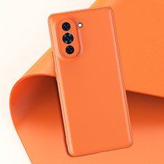 Soft Luxury Leather Snap On Case Cover GS1 for Huawei Nova 10 Orange