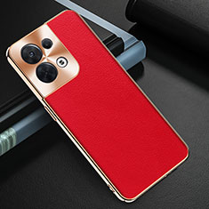 Soft Luxury Leather Snap On Case Cover GS1 for Oppo Reno8 5G Red