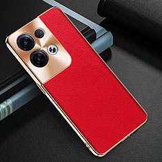 Soft Luxury Leather Snap On Case Cover GS1 for Oppo Reno8 Pro+ Plus 5G Red