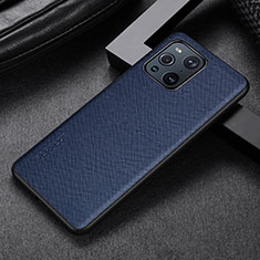 Soft Luxury Leather Snap On Case Cover GS2 for Oppo Find X3 Pro 5G Blue