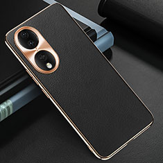 Soft Luxury Leather Snap On Case Cover GS3 for Huawei Honor 90 5G Black