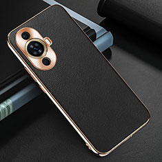 Soft Luxury Leather Snap On Case Cover GS3 for Huawei Nova 11 Pro Black