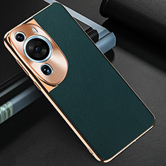 Soft Luxury Leather Snap On Case Cover GS3 for Huawei P60 Art Green