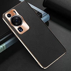 Soft Luxury Leather Snap On Case Cover GS3 for Huawei P60 Black