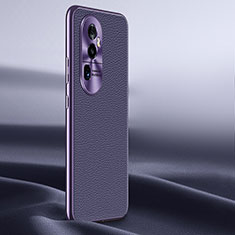 Soft Luxury Leather Snap On Case Cover JB1 for Oppo Reno10 Pro+ Plus 5G Purple