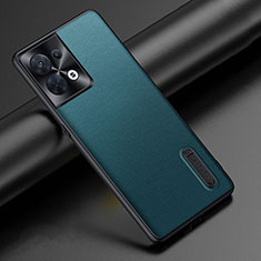Soft Luxury Leather Snap On Case Cover JB1 for Oppo Reno9 Pro 5G Green