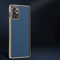 Soft Luxury Leather Snap On Case Cover JB2 for OnePlus 9R 5G Blue