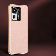 Soft Luxury Leather Snap On Case Cover JB2 for Xiaomi Mi Mix 4 5G Pink