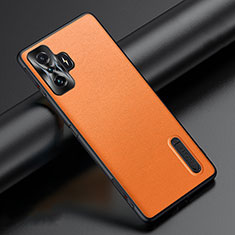 Soft Luxury Leather Snap On Case Cover JB3 for Xiaomi Poco F4 GT 5G Orange