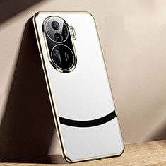 Soft Luxury Leather Snap On Case Cover JL1 for Oppo Reno11 Pro 5G White