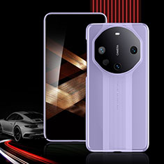 Soft Luxury Leather Snap On Case Cover JL4 for Huawei Mate 60 Pro+ Plus Purple