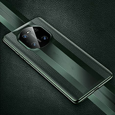 Soft Luxury Leather Snap On Case Cover K01 for Huawei Mate 40E Pro 4G Midnight Green