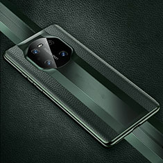 Soft Luxury Leather Snap On Case Cover K01 for Huawei Mate 40E Pro 5G Midnight Green
