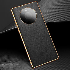 Soft Luxury Leather Snap On Case Cover K02 for Huawei Mate 40E 4G Black