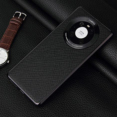 Soft Luxury Leather Snap On Case Cover K06 for Huawei Mate 40 Pro Black