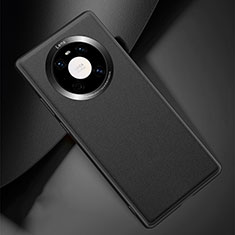 Soft Luxury Leather Snap On Case Cover L04 for Huawei Mate 40 Pro Black