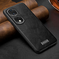 Soft Luxury Leather Snap On Case Cover LD1 for Huawei Honor 80 Pro Flat 5G Black