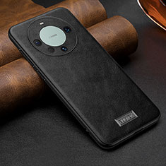 Soft Luxury Leather Snap On Case Cover LD1 for Huawei Mate 60 Pro+ Plus Black