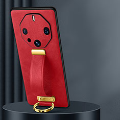 Soft Luxury Leather Snap On Case Cover LD1 for Huawei Mate 60 RS Ultimate Red