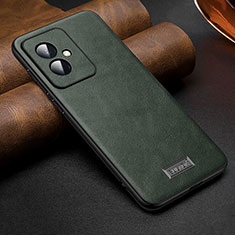 Soft Luxury Leather Snap On Case Cover LD2 for Huawei Honor 100 5G Green