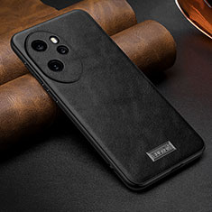 Soft Luxury Leather Snap On Case Cover LD2 for Huawei Honor 100 Pro 5G Black