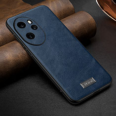 Soft Luxury Leather Snap On Case Cover LD2 for Huawei Honor 100 Pro 5G Blue