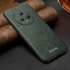Soft Luxury Leather Snap On Case Cover LD2 for Huawei Honor Magic5 5G Green