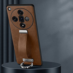 Soft Luxury Leather Snap On Case Cover LD2 for Oppo Find X7 5G Brown