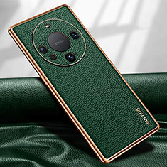 Soft Luxury Leather Snap On Case Cover LD3 for Huawei Mate 60 Green