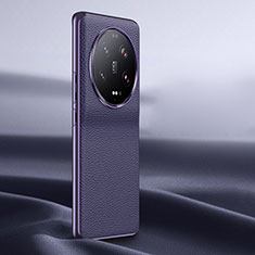 Soft Luxury Leather Snap On Case Cover LF1 for Xiaomi Mi 13 Ultra 5G Purple