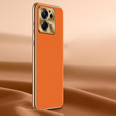 Soft Luxury Leather Snap On Case Cover LF1 for Xiaomi Mi 13T 5G Orange