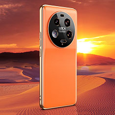 Soft Luxury Leather Snap On Case Cover LF2 for Xiaomi Mi 13 Ultra 5G Orange