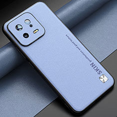 Soft Luxury Leather Snap On Case Cover LS2 for Xiaomi Mi 13 Pro 5G Mint Blue