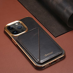 Soft Luxury Leather Snap On Case Cover MT1 for Apple iPhone 14 Pro Max Black