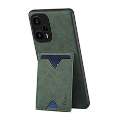 Soft Luxury Leather Snap On Case Cover MT1 for Xiaomi Poco F5 5G Green