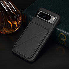 Soft Luxury Leather Snap On Case Cover MT2 for Google Pixel 8 Pro 5G Black