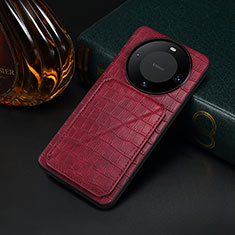 Soft Luxury Leather Snap On Case Cover MT2 for Huawei Mate 60 Red