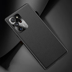 Soft Luxury Leather Snap On Case Cover N01 for Samsung Galaxy Note 20 Ultra 5G Black